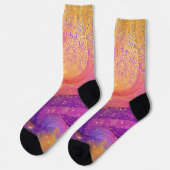Funkelnd Rainbow Mandala Socken (Linkes Detail)