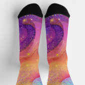 Funkelnd Rainbow Mandala Socken (Oben)