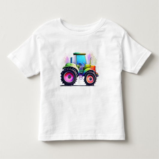 Funkelnd Rainbow-Traktoren für Jungen und Mädchen Kleinkind T-shirt (Vorderseite)