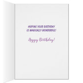 Funkelnd Rainbow Universe Unicorn Fantasy Birthday (Innen (Rechts))