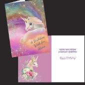 Funkelnd Rainbow Universe Unicorn Fantasy Birthday