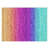 Funkelnd Regenbogen-Glitzer Tischdecke (Vorderseite (Horizontal))