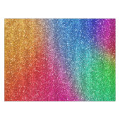 Funkelnd Regenbogen-Glitzer Tischdecke (Vorderseite (Horizontal))