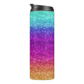 Funkelnd Regenbogen Gradient Glitzer Thermosbecher (Nach rechts gedreht)