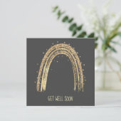 Funkelnd Regenbogen wird bald gut Karte (Stehend Vorderseite)