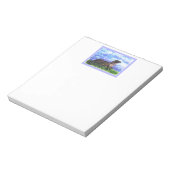 Funkelnd River Otter Animal Notizblock (Rotiert)