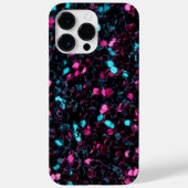 Funkelnd-rosa-blaue Mosaik-Glitzer Glitzern Case-Mate iPhone Hülle (Rückseite)