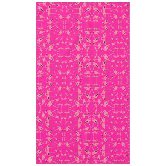 Funkelnd rosa Flamingo Glitzer Herz Tischdecke (Vorderseite)