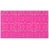 Funkelnd rosa Flamingo Glitzer Herz Tischdecke (Vorderseite (Horizontal))