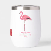 Funkelnd rosa Flamingo Rise & Shine Inspiration (Rückseite)