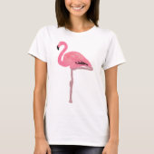 Funkelnd rosa Flamingo T-Shirt (Vorderseite)