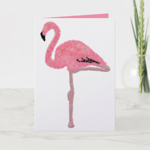 Funkelnd rosa Flamingo tropisches Weihnachten