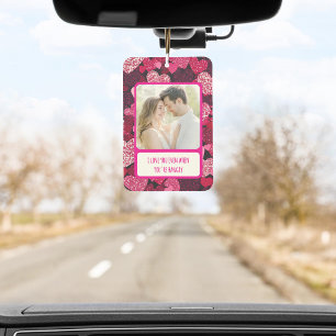 Funkelnd rosa Herzen, wenn du zornig bist Autolufterfrischer