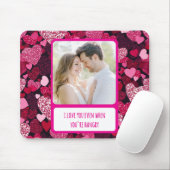 Funkelnd rosa Herzen, wenn du zornig bist Mousepad (Mit Mouse)