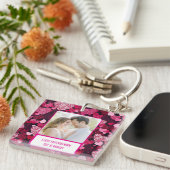 Funkelnd rosa Herzen, wenn du zornig bist Schlüsselanhänger (Vorderseite rechts)