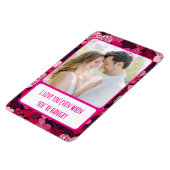 Funkelnd rosa Herzen, wenn Sie zornig flexibel sin Magnet (Linke Seite)