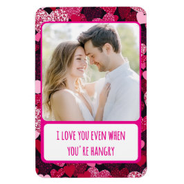 Funkelnd rosa Herzen, wenn Sie zornig flexibel sin Magnet