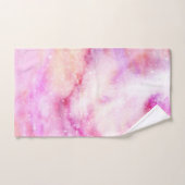 Funkelnd rosa Hintergrund Badhandtuch Set (Handtuch)
