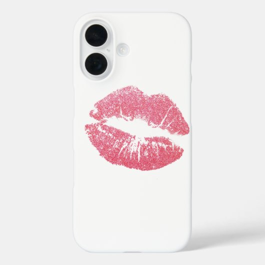 Funkelnd Rosa Lippen Case-Mate iPhone Hülle (Rückseite)