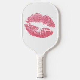 Funkelnd Rosa Lippen Pickleball Schläger