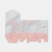 Funkelnd rosa Rose Gold Bohemischer Marmor Geschenkschachtel (Ungefaltet)