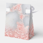 Funkelnd rosa Rose Gold Bohemischer Marmor Geschenkschachtel (Rückseite)