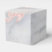Funkelnd rosa Rose Gold Bohemischer Marmor Geschenkschachtel (Vorderseite)