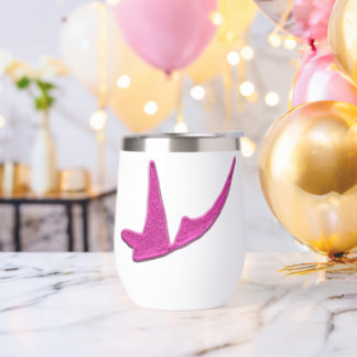 Funkelnd rosa Schmetterling