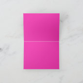 Funkelnd rosa Schmetterling Feiertagskarte (Innenseite)