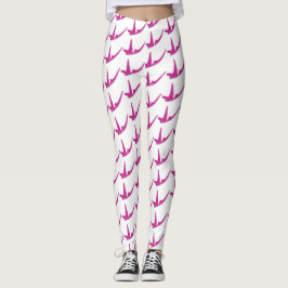 Funkelnd rosa Schmetterling Leggings