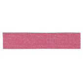 Funkelnd rosa u. silberner Glitzer Kurzer Tischläufer (Horizontal)