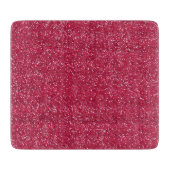 Funkelnd rosa u. silberner Glitzer Schneidebrett (Vorderseite)