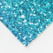 Funkelnd, rosa und blauer Glitzer Geboren zu Spark Fleecedecke (Ecke)