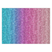 Funkelnd rosa und blauer Glitzer Tischdecke (Vorderseite (Horizontal))