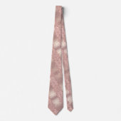 Funkelnd Rose Gold Blush Glitzer Neck Tie Krawatte (Vorderseite)