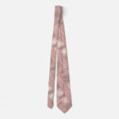 Funkelnd Rose Gold Blush Glitzer Neck Tie Krawatte (Rückseite)