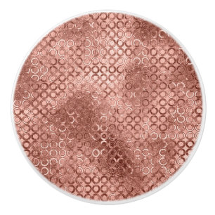 Funkelnd Rose Gold Circles Pink Luxury Sparkon Keramikknauf