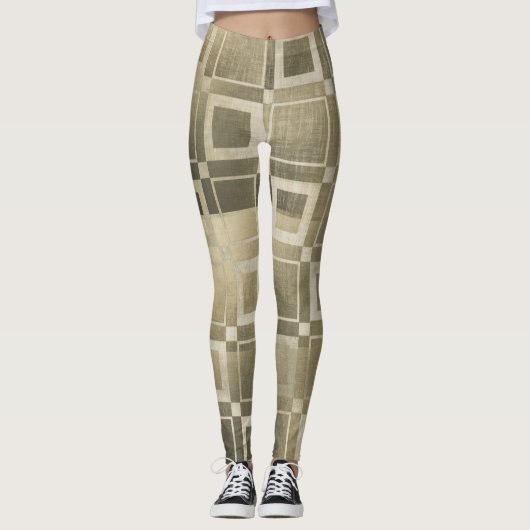 Funkelnd Rose Gold Circles Pink Luxury Sparkon Leggings (Vorderseite)