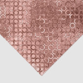 Funkelnd Rose Gold Circles Pink Luxury Sparkon Seidenpapier (Ausschnitt)