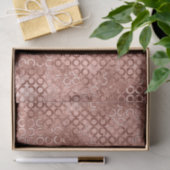 Funkelnd Rose Gold Circles Pink Luxury Sparkon Seidenpapier (Geschenk)