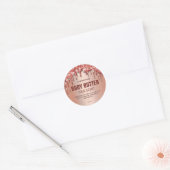 Funkelnd Rose Gold Drill Foil Body Butter Labels Runder Aufkleber (Umschlag)