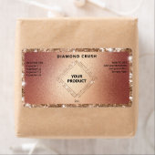 Funkelnd Rose Gold Dropper Flaschen Etiketten (Insitu)