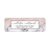 Funkelnd Rose Gold Glitzer Marble Ombre (Vorne)