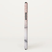Funkelnd Rose Gold Glitzer Marble Ombre Case-Mate iPhone Hülle (Hinten/Rechts)