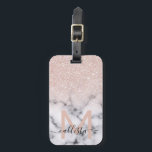 Funkelnd Rose Gold Glitzer Marble Ombre Gepäckanhänger<br><div class="desc">Dieses elegante und mädchenhafte Muster ist perfekt für die moderne Frau. Es zeigt Imitate, die auf einem schwarzen Glitzer aus funkelnd Rose gedruckt wurden, und Marmormuster im Stil eines ombre Farbverlaufs. Es ist trendig, cool, elegant, luxuriös und stilvoll. ***WICHTIGE HINWEIS FÜR DESIGN: Für individuelle Designanforderungen, wie z.B. passende Produkte, Farbänderungen,...</div>