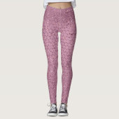 Funkelnd Rose Gold Leggings (Vorderseite)
