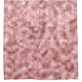 Funkelnd Rose Gold Pink Luxus Girl Duschvorhang (Vorderseite)