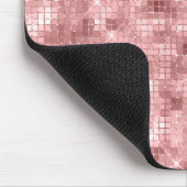 Funkelnd Rose Gold Pink Luxus Girl Mousepad (Ecke)