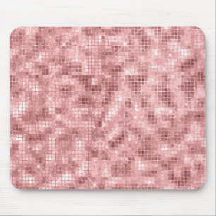Funkelnd Rose Gold Pink Luxus Girl Mousepad