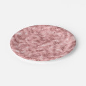 Funkelnd Rose Gold Pink Luxus Sparkle Girl Party Pappteller (Schrägansicht)